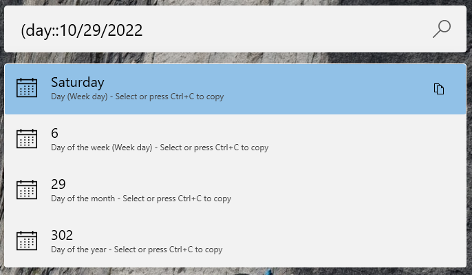 Search for a date in a specified format