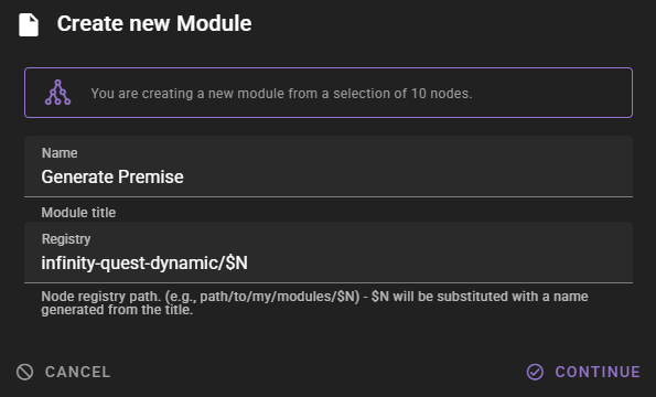 create module