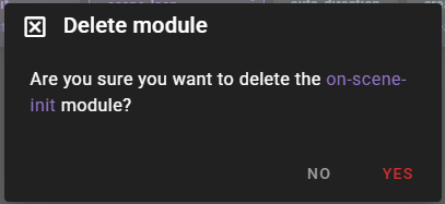 Delete module