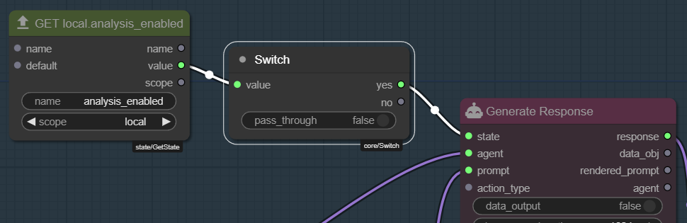 Switch connected to state